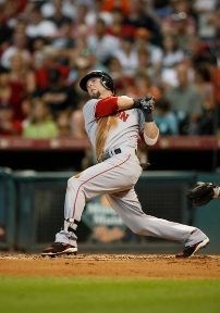 Dustin Pedroia won the AL MVP in 2008.  Photo: Icon SMI