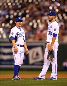 Johnny Giavotella and Eric Hosmer