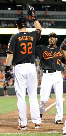 Matt Wieters and Adam Jones